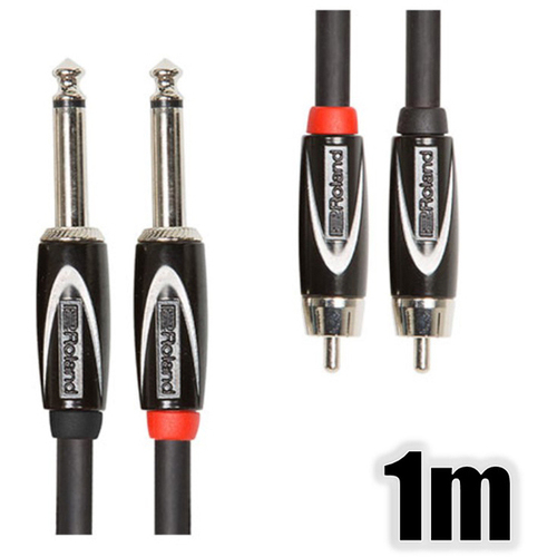 オーディオケーブル／１ｍ／ＲＣＡピン&times;２－ＴＳフォン&times;２　ＲＣＣ－３－２Ｒ２８　■お取り寄せ品