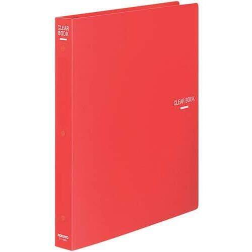 クリヤーブック替紙式　赤　Ａ４縦背幅３４ｍｍ