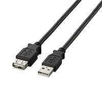 ＵＳＢ２．０準拠　延長ケーブル　Ａタイプ／３．０ｍ（ブラック）　■２営業日内届