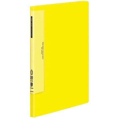 クリヤーブックＷＣ　固定式Ａ４縦２０Ｐ黄１０冊