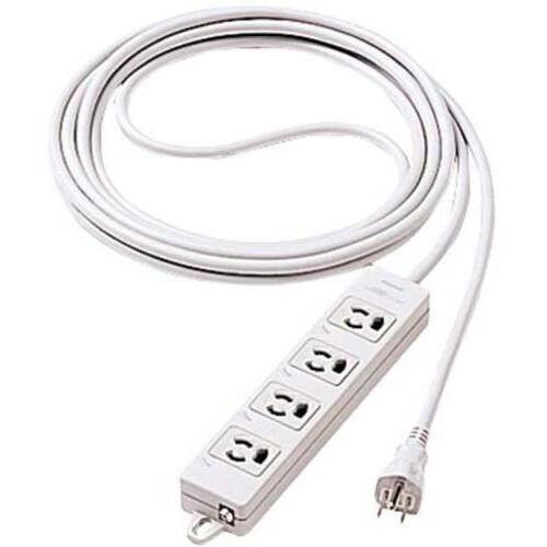 ＯＡタップ　マグネット付　５ｍ　３ピン電源タップ（２－４個口）
