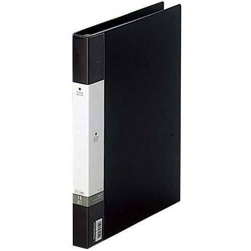 クリヤーブック交換式　黒　Ａ４縦背幅２５ｍｍ１０冊