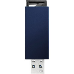ＵＳＢ　３．０／２．０対応　ノック式ＵＳＢメモリー　３２ＧＢ　ブルー　■お取り寄せ品