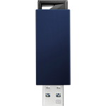 ＵＳＢ　３．０／２．０対応　ノック式ＵＳＢメモリー　３２ＧＢ　ブルー　■お取り寄せ品
