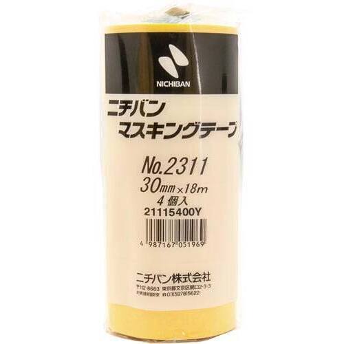マスキングテープ　２３１１Ｈ　幅３０ｍｍ　４巻入