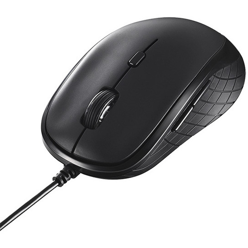 有線ＢｌｕｅＬＥＤマウス　５ボタン　ブラック　ＢＳＭＢＵ３１０ＢＫ　■お取り寄せ品