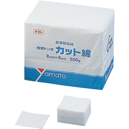 カット綿　８０&times;８０ｍｍ　５８６７６　●ご注文は２個から