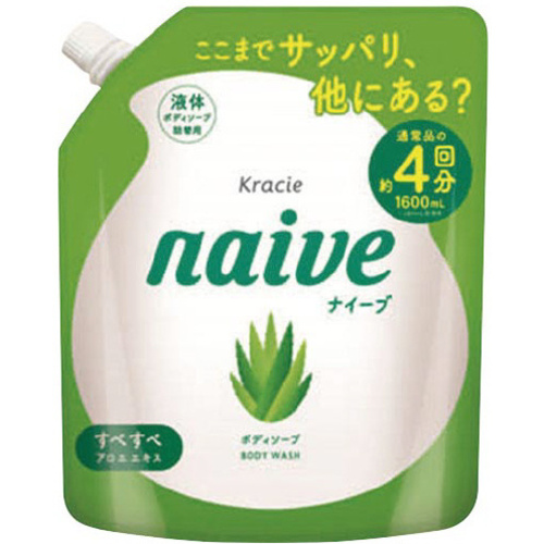 ナイーブ　ボディソープ　アロエエキス　詰替１．６Ｌ