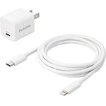 ＬｉｇｈｔｎｉｎｇＡＣ充電器／２０Ｗ／ケーブル付／１．５ｍ／ホワイト　ＭＰＡ－ＡＣＬＰ０４ＷＨ　■お取り寄せ品