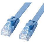 カテゴリ６ＡフラットＬＡＮケーブル（ブルー・２０ｍ）　ＫＢ－ＦＬ６ＡＬ－２０ＢＬ　■お取り寄せ品