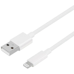 Ｌｉｇｈｔｎｉｎｇケーブル／Ａ－Ｌ／ブレイデッド／１．２ｍ／ホワイト　ＯＷＬ－ＣＢＮ１ＡＬ１２－ＷＨ　■お取り寄せ品