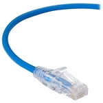 Ｓｌｉｍ－ｎｅｔ　ＣＡＴ６Ａ細径パッチケーブル　２８ＡＷＧ　青　５００ＭＨｚ　ＰＶＣ　４．５ｍ　■お取り寄せ品