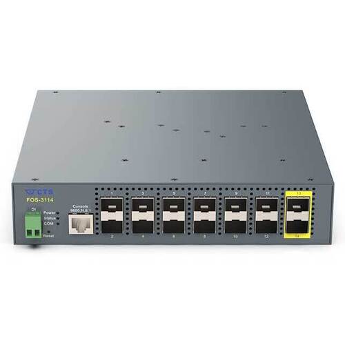 １４ポートＳＦＰスロット搭載ギガビットスイッチ　ＦＯＳ－３１１４－１Ａ　■お取り寄せ品