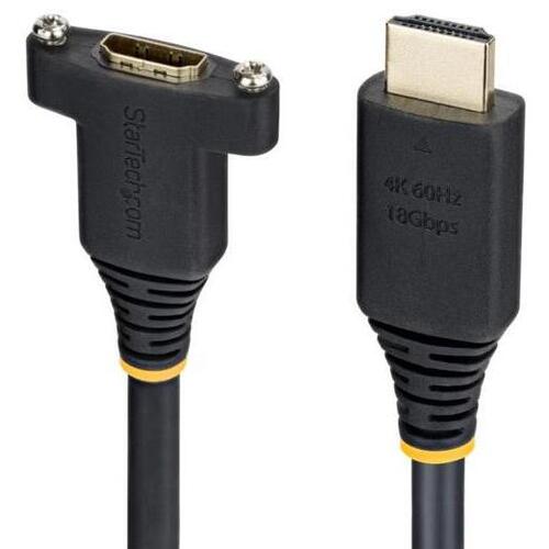 ＨＤＭＩ　２．０ケーブル／パネルマウント型／オス－メス　延長用　ＨＤＭＩ２ＰＮＬＦＭ－２Ｍ　■お取り寄せ品