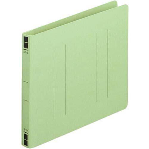 フラットファイル樹脂とじ具　Ａ５横　緑　１０冊