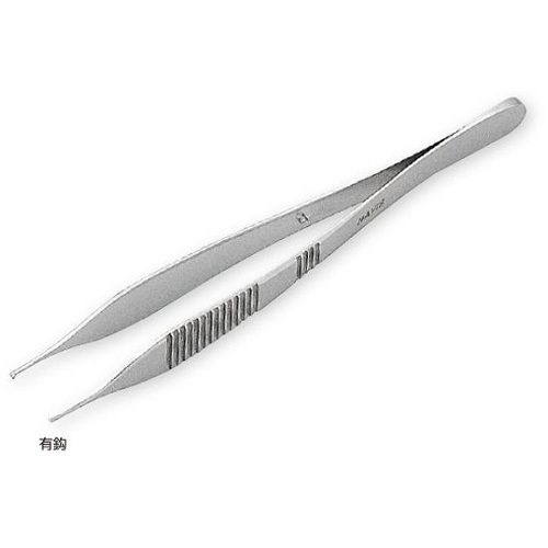アドソンピンセット　有鈎　１２０ｍｍ　ＦＢ－５Ｂ　０－３０６５－１２