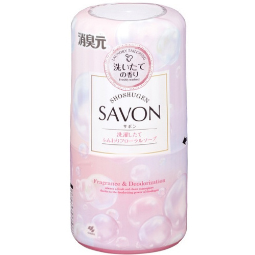 消臭元ＳＡＶＯＮ　洗濯したてふんわりフローラルソープ　本体４００ｍｌ