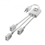 一括集中スイッチ付き電源延長コード（２Ｐ・３分岐・３個口・ホワイト）　ＴＡＰ－ＥＸ３ＳＷＷ　■お取り寄せ品