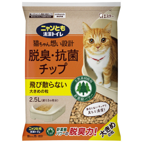 ニャンとも清潔トイレ　チップ　Ｌ　２．５Ｌ&times;６