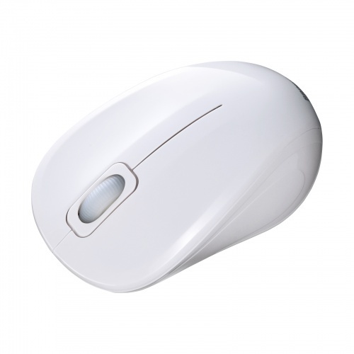 抗菌・静音ＢｌｕｅｔｏｏｔｈブルーＬＥＤマウス（ホワイト）　ＭＡ－ＢＢＳＫ３１５Ｗ　■お取り寄せ品