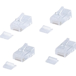 ＲＪ－４５コネクタ（より線・超フラットケーブル用・１０個入り）　ＡＤＴ－ＲＪ４５－１０ＦＮ　■お取り寄せ品