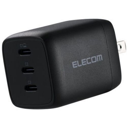 ＵＳＢ充電器／ＵＳＢ　ＰＤ／６７Ｗ／自動分配／ＵＳＢ－Ｃ&times;３　ＡＣＤＣ－ＰＤ１１１６７ＢＫ　■お取り寄せ品