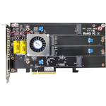 Ｔｒｉモード対応ＲＡＩＤカード　ＮＶＭｅ　Ｍ．２　ＳＳＤ　ｘ　４本　ＡＲＣ－１６８６－４ＮＯＤ　■お取り寄せ品