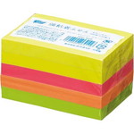 強粘着ふせん　７５×２５　ネオン４色　１０冊
