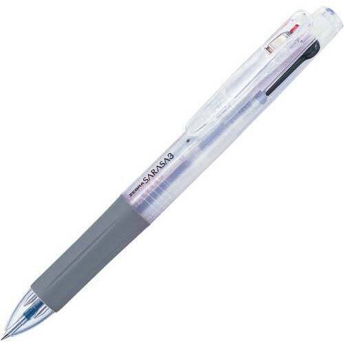 多色ボールペン　サラサ３　０．５ｍｍ　白軸１０本
