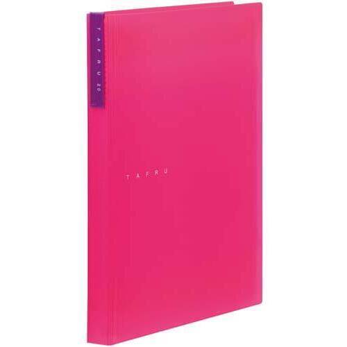 クリアーファイルタフル（透明）　Ａ４縦２０Ｐ桃&times;５