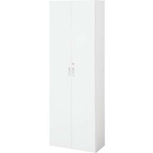 ◇シンプル木製収納Ｄ２９５　５段両開き　ＷＨ　【組立サービス付】