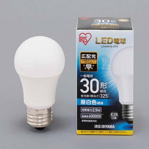 ＬＥＤ　Ｅ２６　広配光３０形　昼白色&times;１０