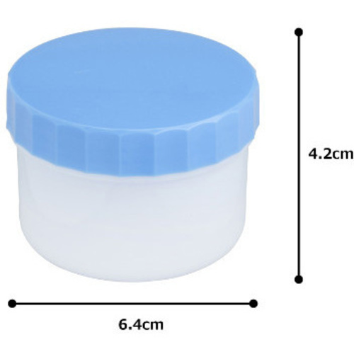 プラ軟こう壺（深型）１１０ｍＬ　５０個　青　１００　０－８１７３－０６