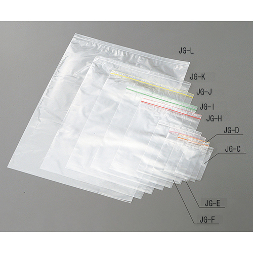 ミニグリップ（Ｒ）　２８０&times;２００&times;０．０４ｍｍ　１００枚入　緑　ＪＧ－Ｉ　０－７１９０－１７