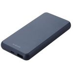 モバイルバッテリー／薄型／１５Ｗ／１００００ｍＡｈ／ブルー　ＤＥ－Ｃ３８－１００００ＢＵ　■お取り寄せ品