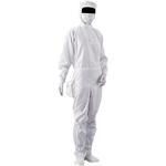 アズピュアクリーンスーツ（フード別・サイドファスナー型）　ポケット付き　白　Ｓ　２１２１１ＳＷ　１－２３１１－０１