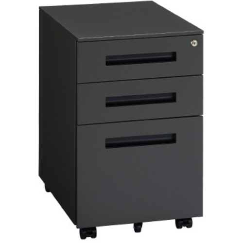 ◇ベースモバイルワゴン３段　３９０ダークグレー　【組立サービス付】