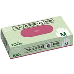 ニトリル手袋　粉無　ホワイト　Ｍ　１００枚×５
