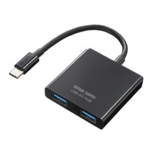 ＵＳＢ　Ｔｙｐｅ－Ｃ　ハブ（Ａ&times;２／Ｃ&times;１）　ＵＳＢ－３ＴＣＰ９ＢＫ　■お取り寄せ品