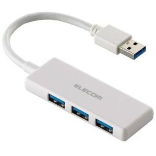 ＵＳＢ　ＨＵＢ／ＵＳＢ５Ｇｂｐｓ／バスパワー／３ポート／ホワイト　Ｕ３Ｈ－Ｈ０３０ＷＨ　■２営業日内届