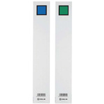 キングファイル背見出紙　Ａ４縦３０ｍｍ用青／緑Ｘ５