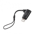 ＵＳＢ　Ｔｙｐｅ－Ｃ　ｔｏ　Ｌｉｇｈｔｎｉｎｇ変換アダプタ（ＭＦｉ認証・ストラップ付き・ブラック）　■お取り寄せ品
