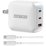 ＰＤ対応ＧａＮ　ＡＣ充電器／ホワイト＆Ｔｙｐｅ－Ｃセット　ＡＰＤ－Ｖ１００ＡＣ２－ＷＨ－ＳＣＵ２　■お取り寄せ品