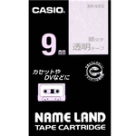 ネームランド用透明テープ　９ｍｍ　透明／銀文字　ＸＲ－９ＸＳ　■お取り寄せ品