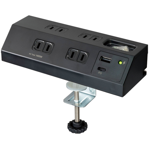 デスクＵＳＢタップ　ＰＤ２０Ｗ　ブラック　ＷＬＳ－ＤＳ４２２２ＳＵＣ（ＢＫ）　■お取り寄せ品