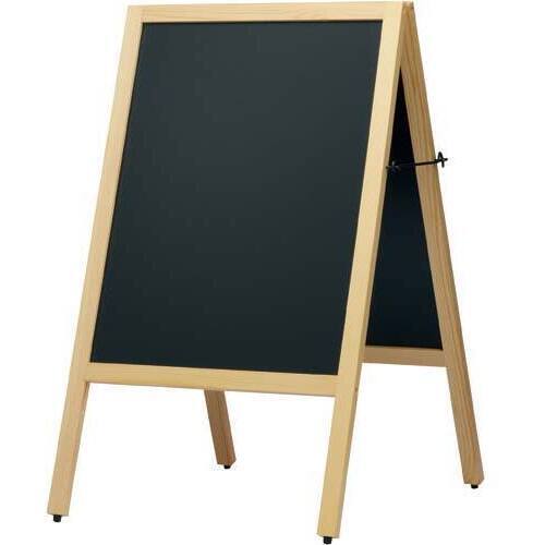 Ａ型スタンド黒板　ナチュラル　幅５００&times;４