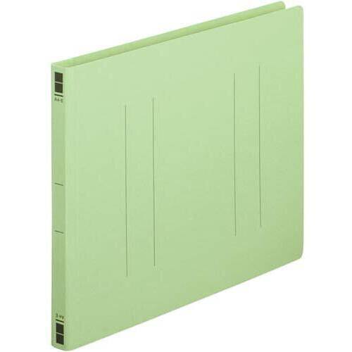 フラットファイル樹脂とじ具　Ａ４横　緑　１０冊