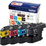 純正インク　ＬＣ１１７／１１５―４ＰＫ　４色Ｐ２個