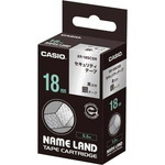 ネームランド　セキュリティテープ　１８ｍｍ　黒文字