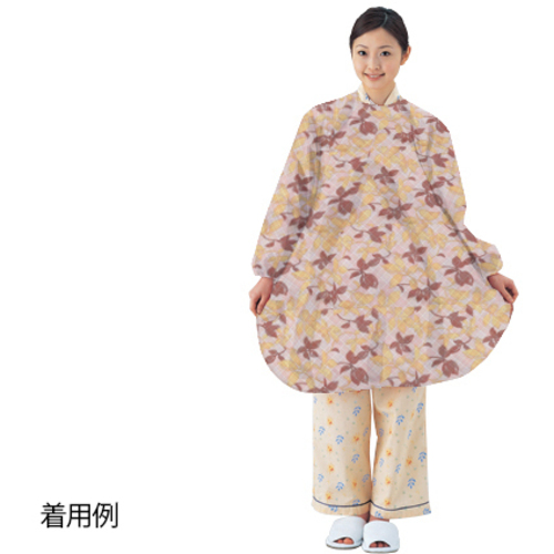 食事前掛（袖付・超はっ水タイプ）　リーフイエロー　１０４０